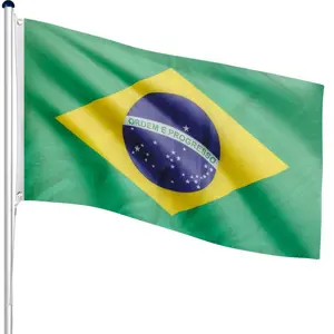 Produkt 73206 FLAGMASTER Vlajkový stožár vč. vlajky Brazílie, 650 cm