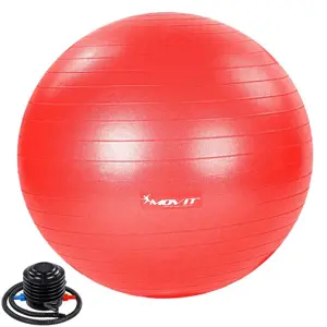 Produkt 75550  MOVIT Gymnastický míč s nožní pumpou, 65 cm, červený