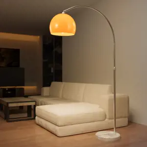 Produkt 88973 Jago Stojací oblouková lampa oranžová, 130 - 180 cm