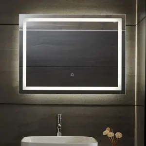 Produkt Aquamarin Koupelnové zrcadlo s LED osvětlením 28 W, 80x60cm