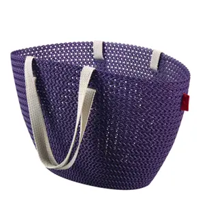 Produkt CURVER Taška nákupní,pikniková bag imitace háčkování - fialová