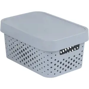 Produkt CURVER Úložný box INFINITY DOTS 4,5L - šedý R41569