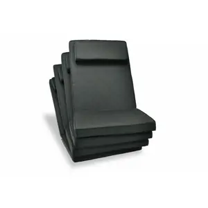 Produkt Divero 40991 Sada 4 x polstrování na židli - antracit