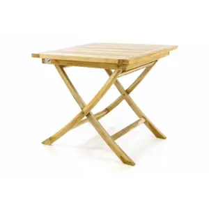Produkt Divero 47274 Skládací zahradní stolek - týkové dřevo neošetřené - 80 cm