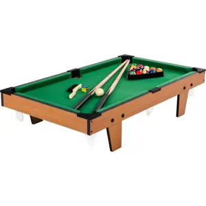 GamesPlanet® 40440 Mini kulečník pool s příslušenstvím 92 x 52 x 19 cm, světlý