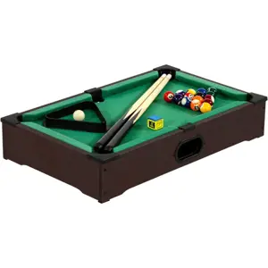 Produkt GamesPlanet® 40541 Mini kulečník pool s příslušenstvím 51 x 31 x 10 cm, tmavý