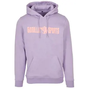 Gorilla Sports Mikina s kapucí, fialová/korálová M