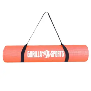Produkt Gorilla Sports podložka na jógu z PVC, korálová