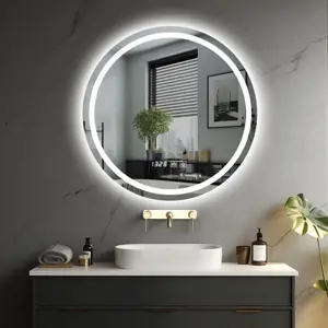 Produkt IREDA Koupelnové LED zrcadlo s osvětlením, kulaté, 70 cm