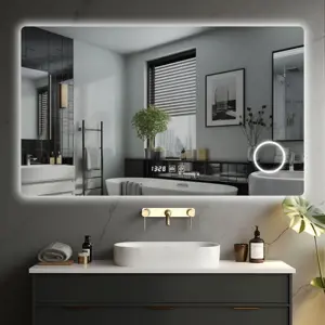 Produkt IREDA Koupelnové zrcadlo s LED osvětlením, 90 x 70 cm