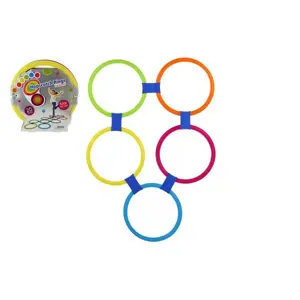 Produkt Kruhy skákací barevné 10ks plast průměr 27cm na kartě