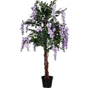 Produkt PLANTASIA 85195 Umělý strom Vistárie 120 cm, modrofialové květy