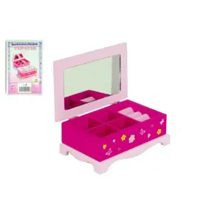 Produkt Princess Skříňka šperkovnice zrcadlo dřevo 17x7x11,v krabici