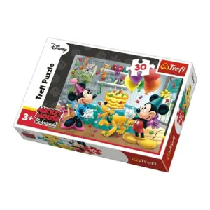 Produkt Puzzle Mickey a Minnie slaví narozeniny Disney 27x20cm 30 dílků v krabičce 21x14x4cm