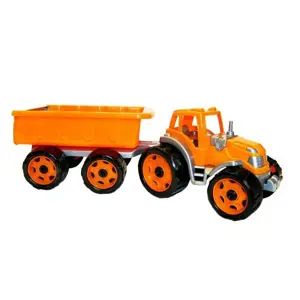 Produkt Rappa traktor plastový s vlečkou Modrá