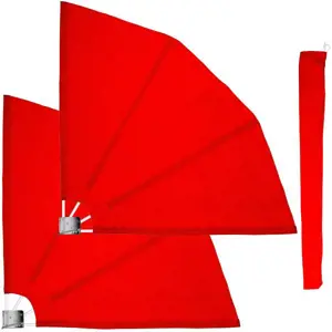 Produkt Stilista 91601 STILISTA 2 dílná balkónová zástěna, 140 x 140, červená