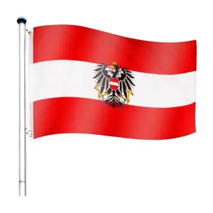Produkt Tuin 60910 Vlajkový stožár vč. vlajky Rakousko - 6,50 m