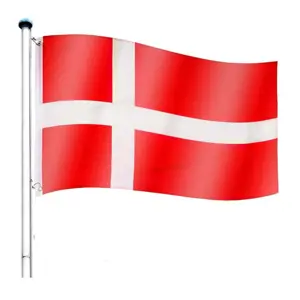 Produkt Tuin 60937 Vlajkový stožár vč. vlajky Dánsko - 6,50 m