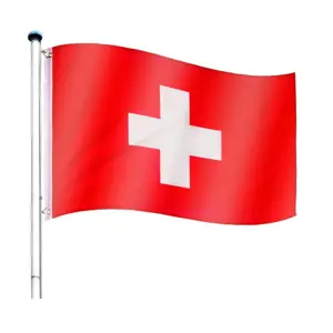 Produkt Tuin 60940 Vlajkový stožár vč. vlajky Švýcarsko - 6,50 m