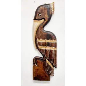 Produkt Tuin 85406 Dřevěná socha pelikán, nástěnná,60 m