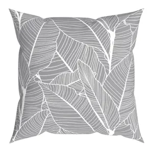 Produkt VANESSA dekorační polštář, šedé listy, 43 x 43 cm