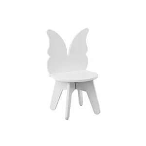 Produkt lovel.cz Dětská bílá židle - motýl