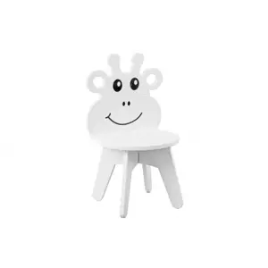 lovel.cz Dětská bílá židle - žirafa