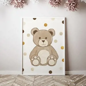Produkt lovel.cz Plakát Teddy - medvídek + dots P002