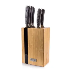 Produkt G21 Sada nožů Gourmet Rustic 5 ks + bambusový blok