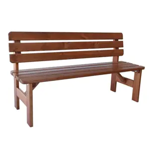 Produkt Tradgard Zahradní dřevěná lavice Viking 150 cm lakovaná R69941