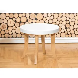 Produkt lovel.cz Luxusní bílý stolek kulatý